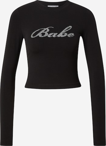 T-shirt FIVE STAR GIRL en noir : devant