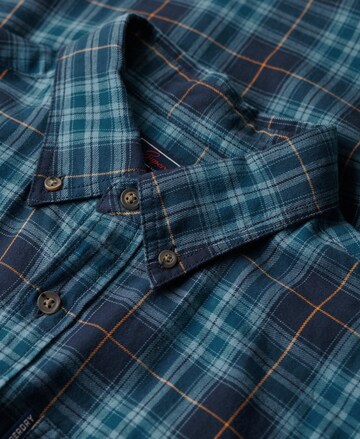 Superdry Regular fit Overhemd in Blauw