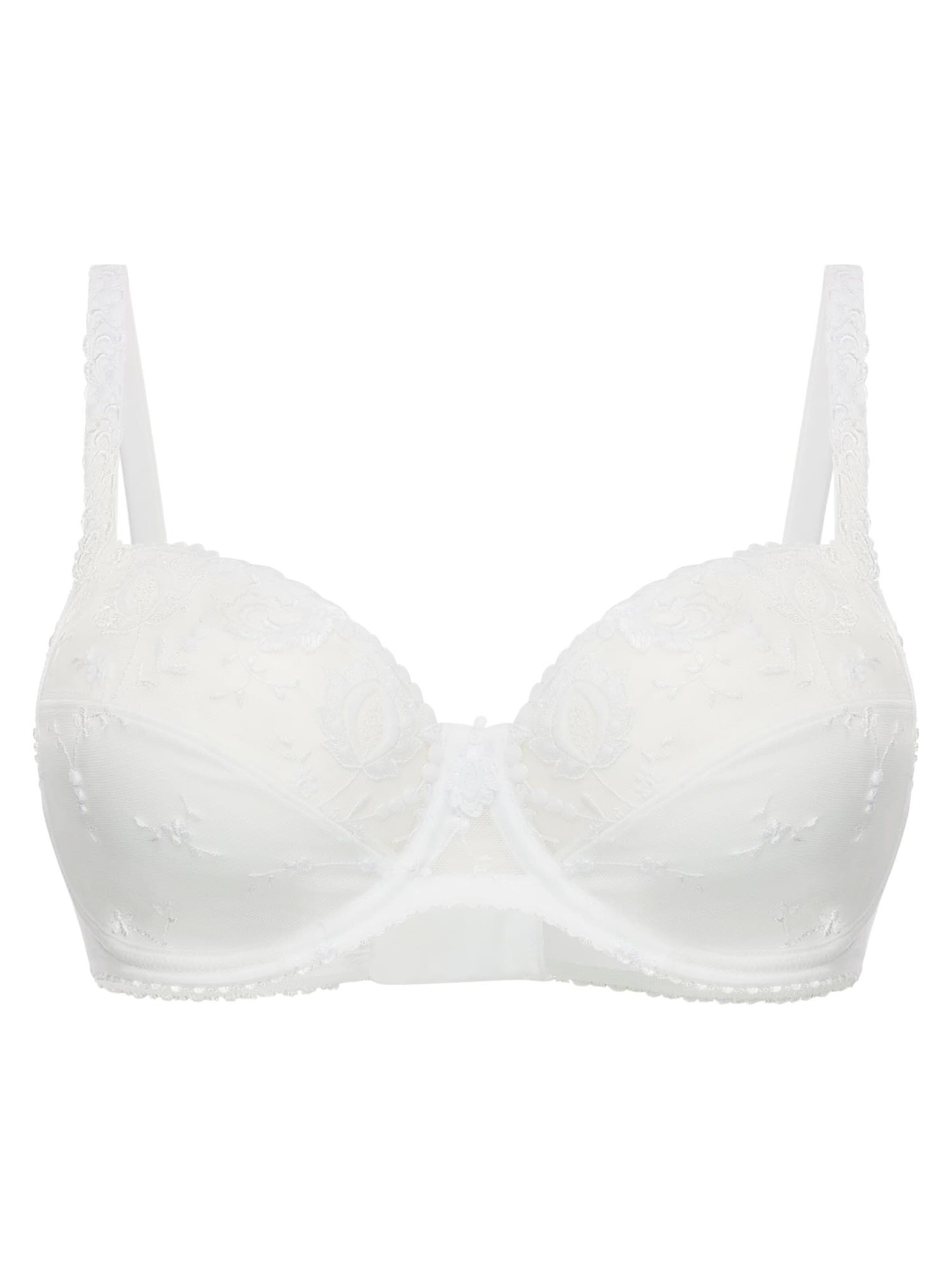 Conturelle Minimiser Bra 'Provence' in White: front