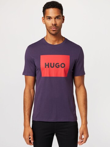 HUGO Shirt 'Dulive222' in Purple: front