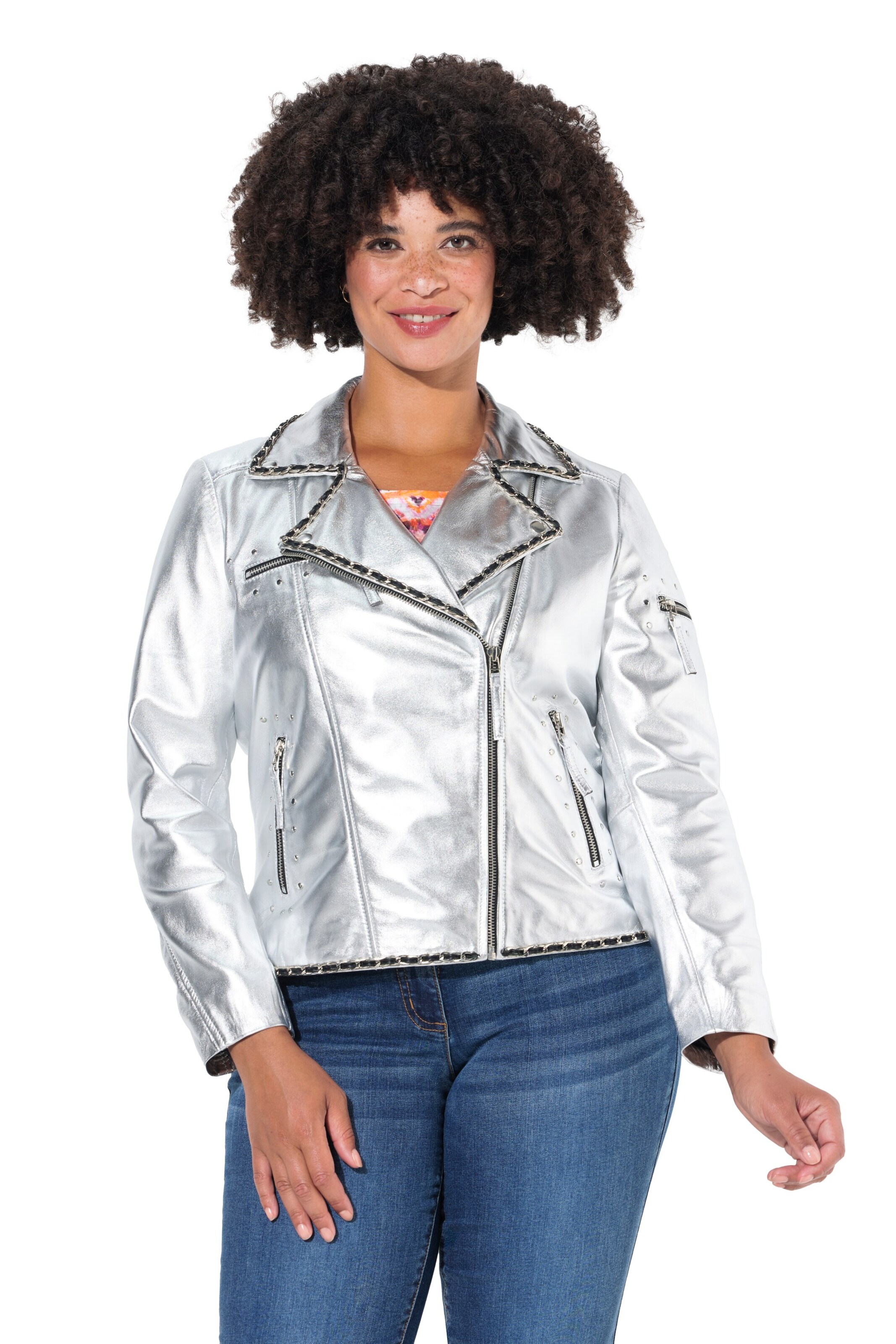 Angel of Style Tussenjas in Zilver: voorkant