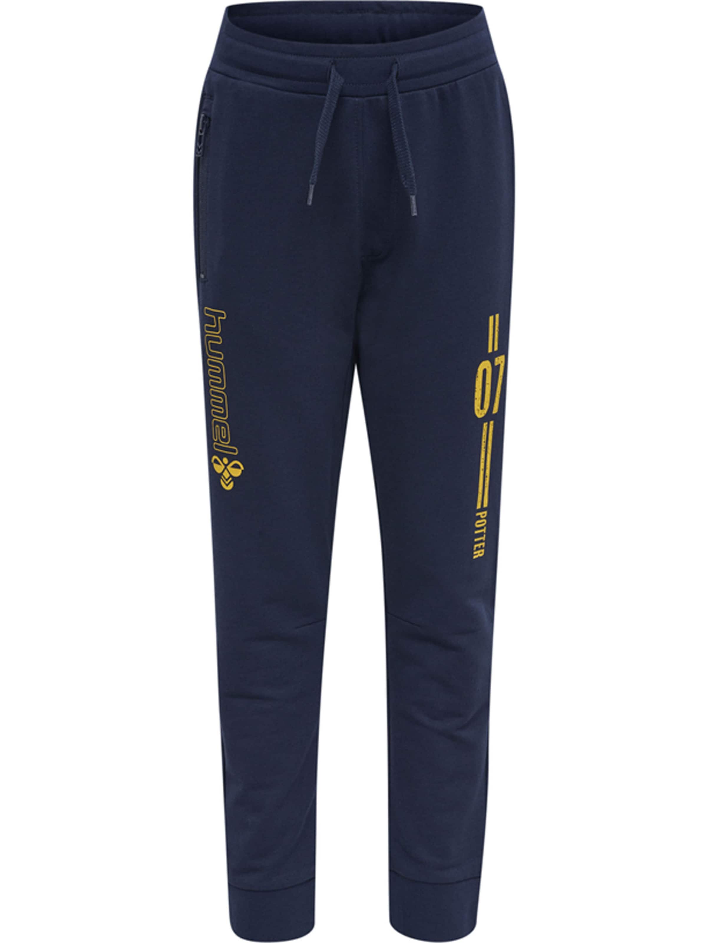 Hummel Tapered Sportsbukser i blå: forside