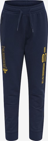 Hummel Tapered Sporthose in Blau: Vorderseite