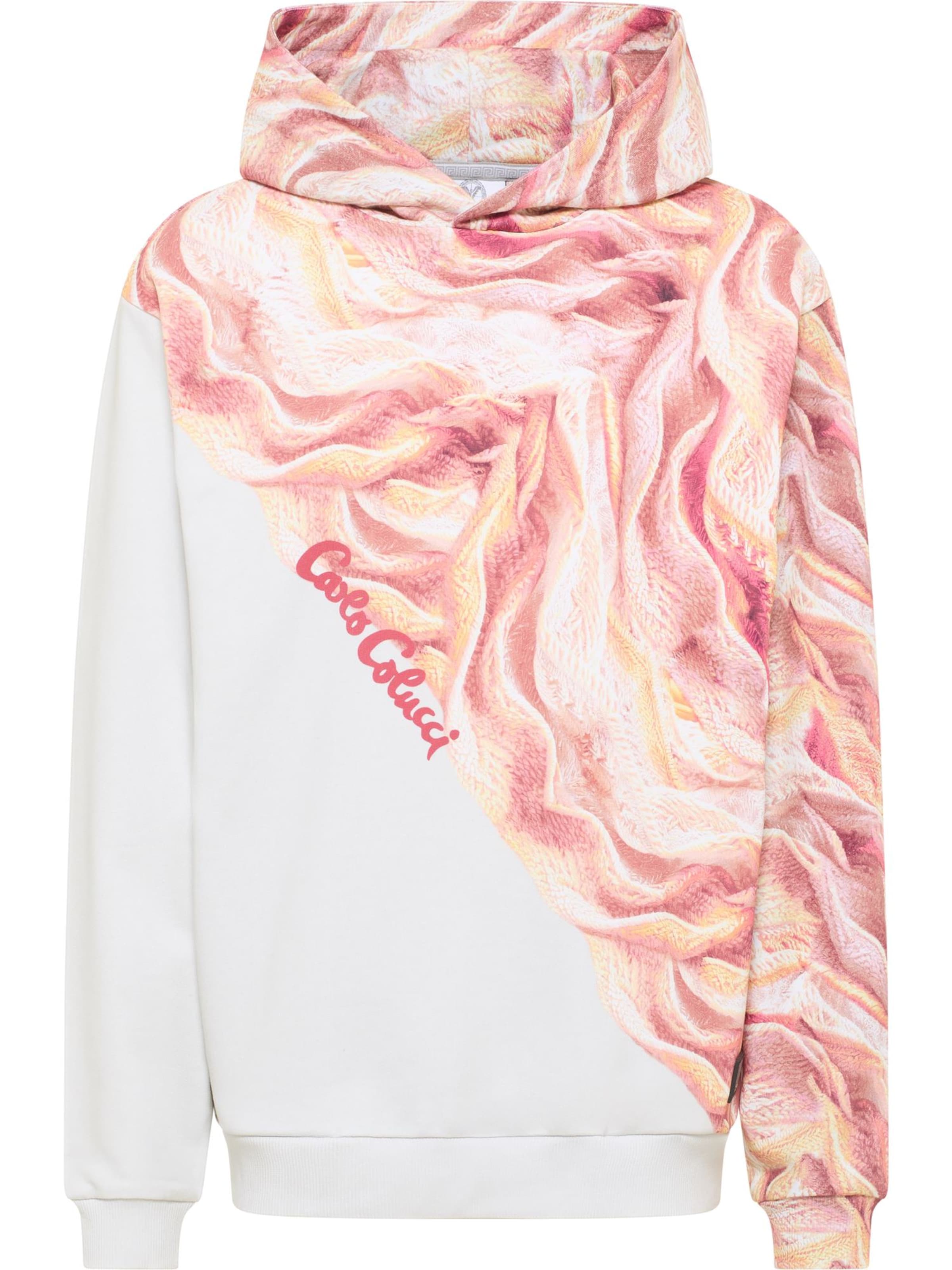 Sweat-shirt 'Draicchio' Carlo Colucci en blanc : devant