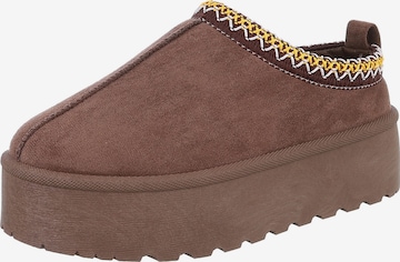 Ital-Design Mules in Brown: front