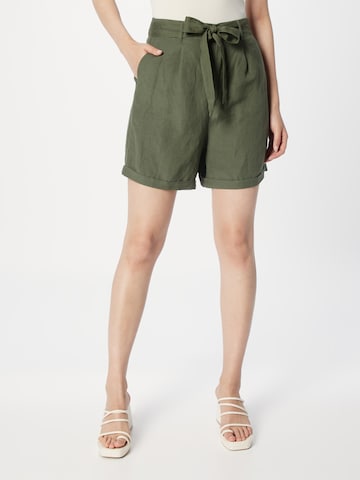 BONOBO Zvonové kalhoty Kalhoty se sklady v pase 'LINBERMNE' – zelená: přední strana