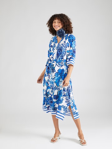 Robe Emily Van Den Bergh en bleu : devant