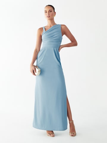 BWLDR Вечерна рокля 'CELINA' в синьо: отпред