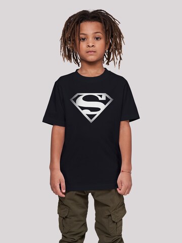 F4NT4STIC T-Shirt 'Superman Spot Logo' in Schwarz: predná strana