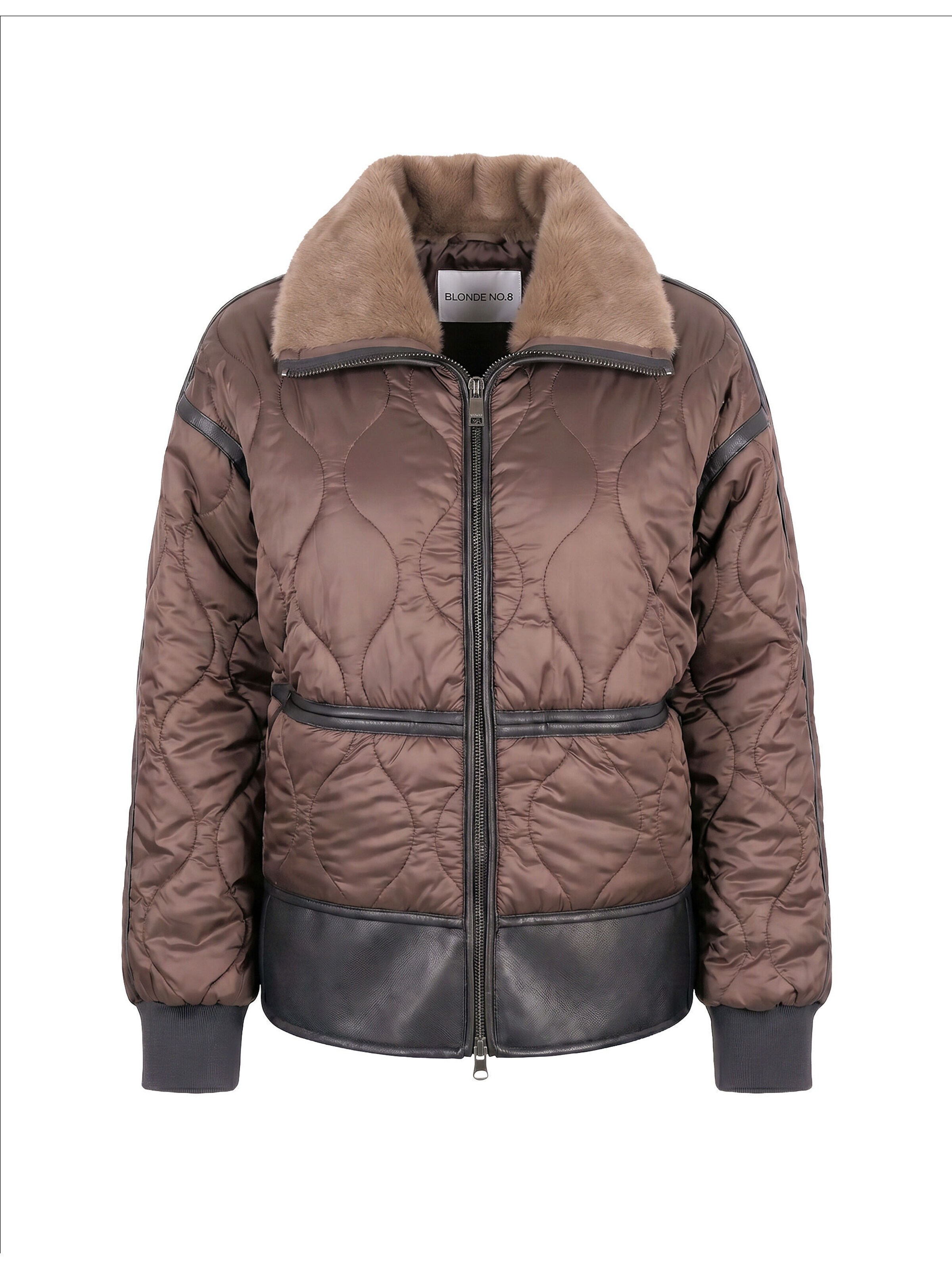BLONDE No. 8 Jacke 'Mara' in Braun: Vorderseite