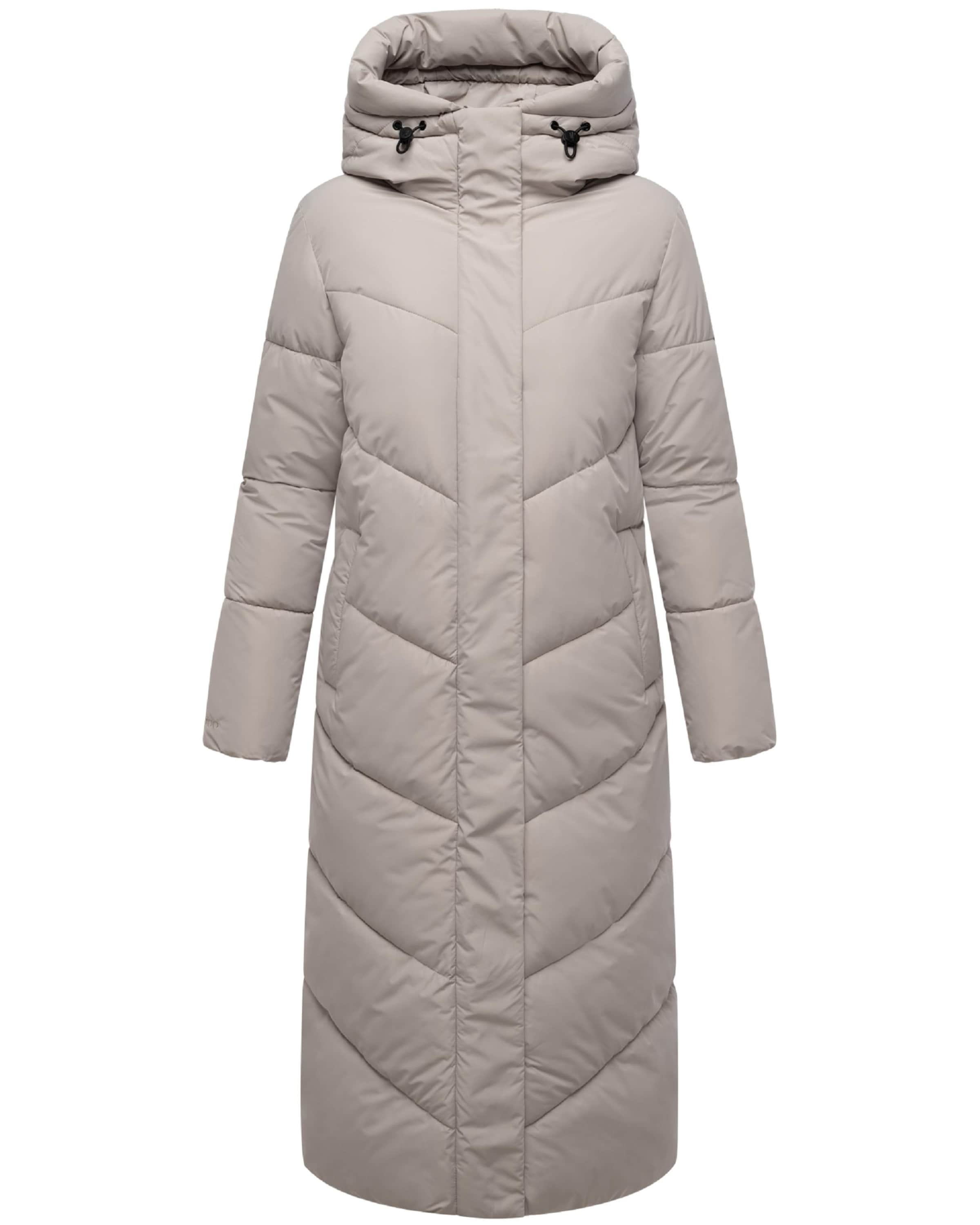 MARIKOO Зимнее пальто в Бежевый: спереди