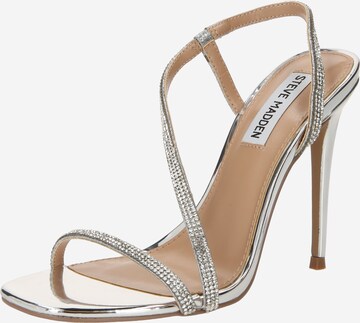 STEVE MADDEN Remsandal 'Novelize-R' i silver: framsida