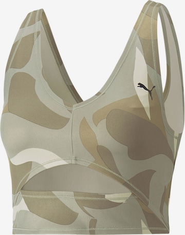 PUMA - Top desportivo em cinzento: frente