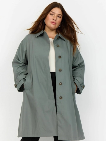 Cappotto di mezza stagione 'Chaneel' di Wasabi Concept in grigio: frontale