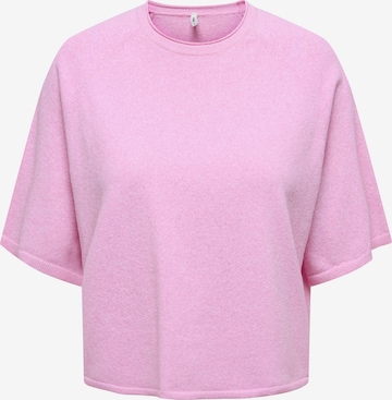 Pull-over 'ONLLOYAL' ONLY en rose : devant