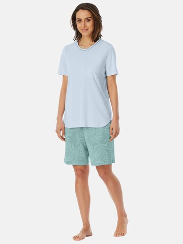SCHIESSER - Pijama de pantalón corto ' Comfort Nightwear ' en verde