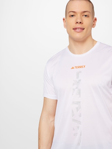 ADIDAS TERREX Funktionsshirt 'Agravic' in Weiß