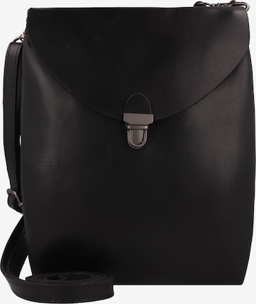 Harold's Umhängetasche in Schwarz: Vorderseite