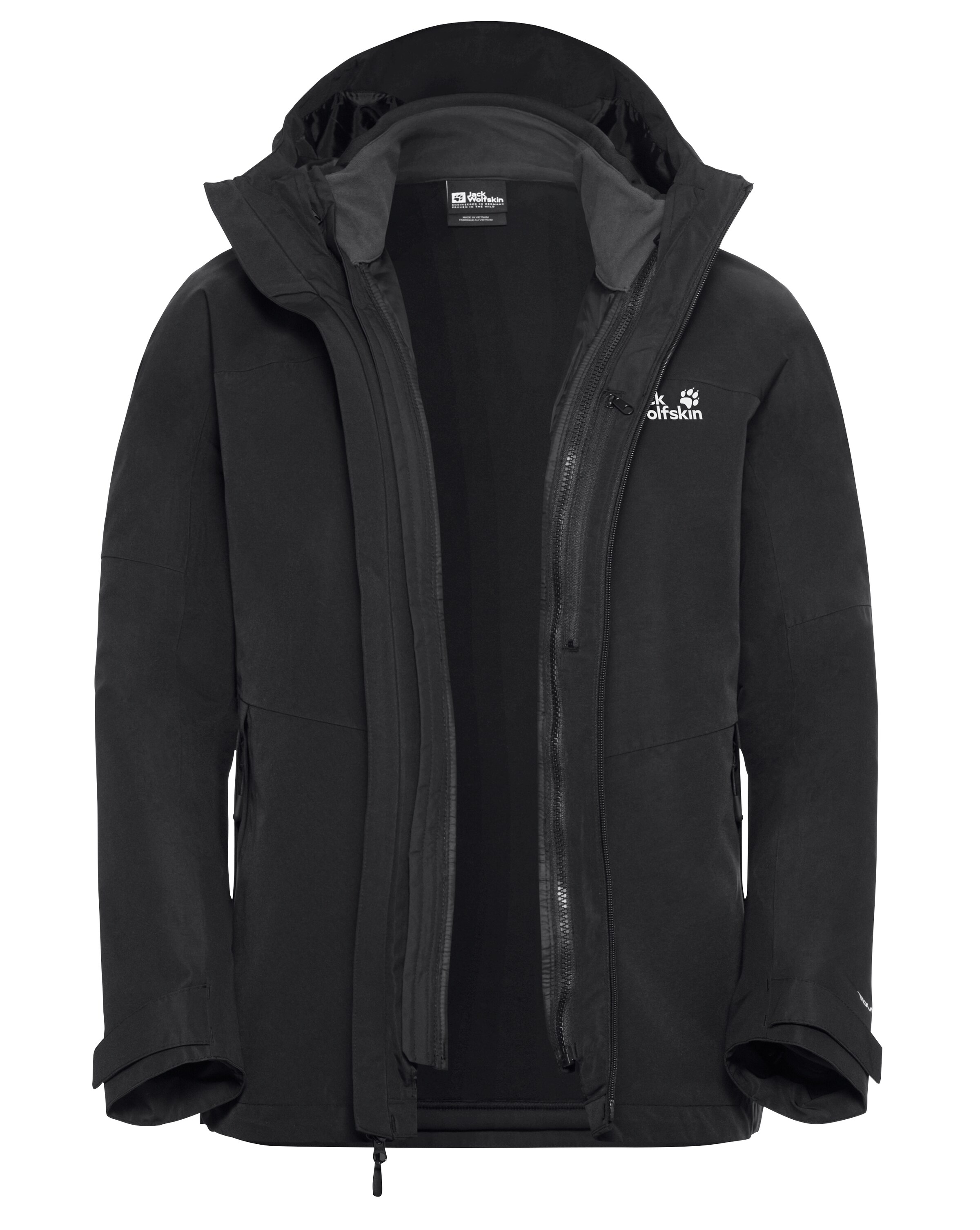 JACK WOLFSKIN Performance Jacket in Black