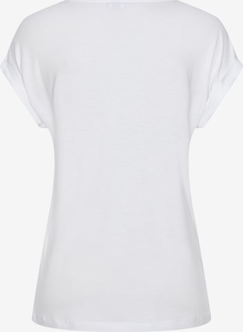 T-shirt LASCANA en blanc