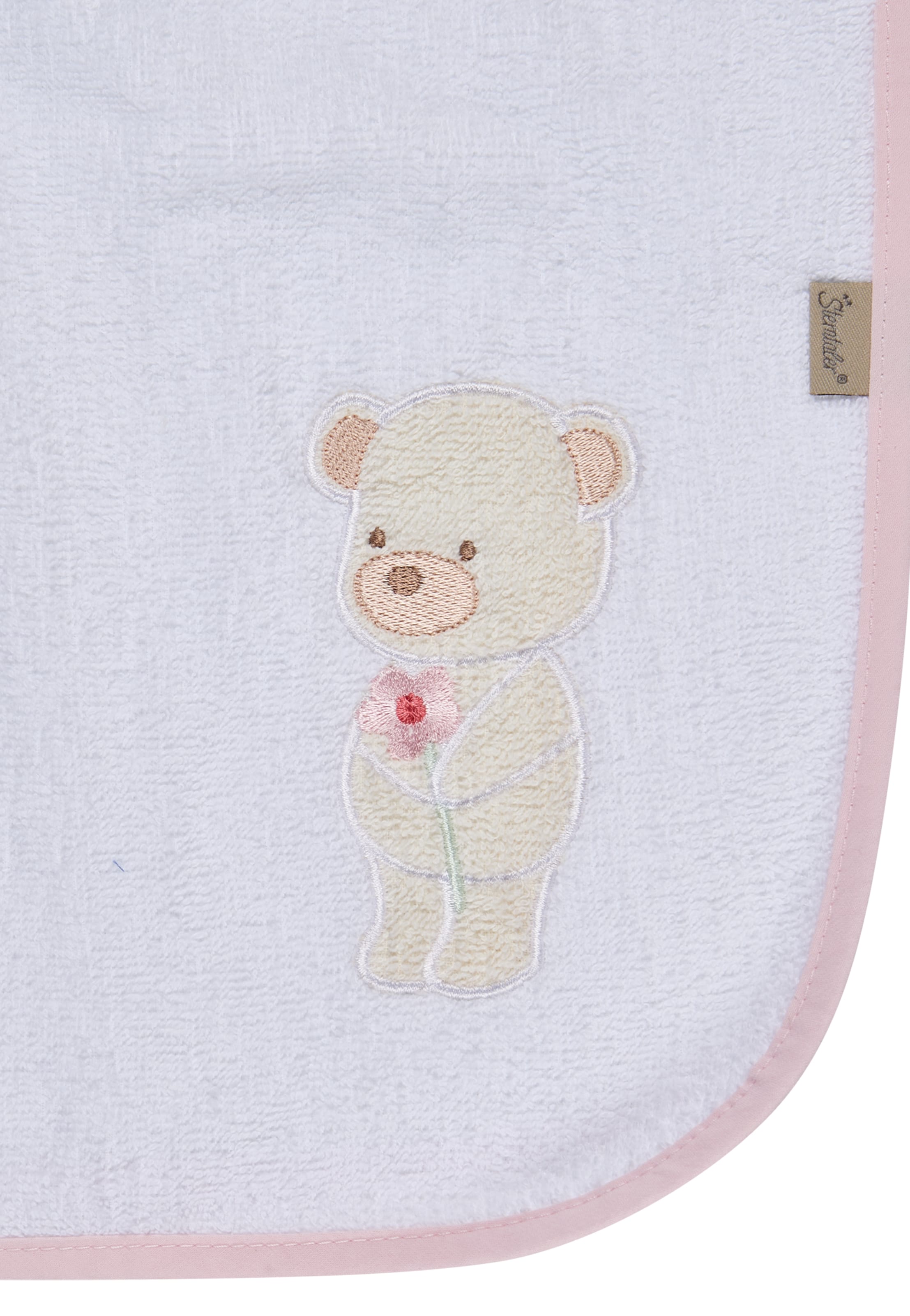 STERNTALER Bathrobe 'BÄR Betty' in White