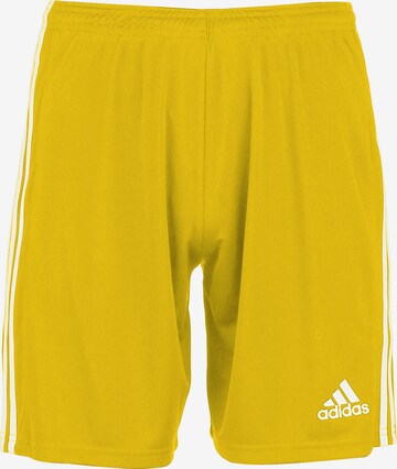 ADIDAS SPORTSWEAR Regular Workout Pants 'Squadra 21' in Yellow: front