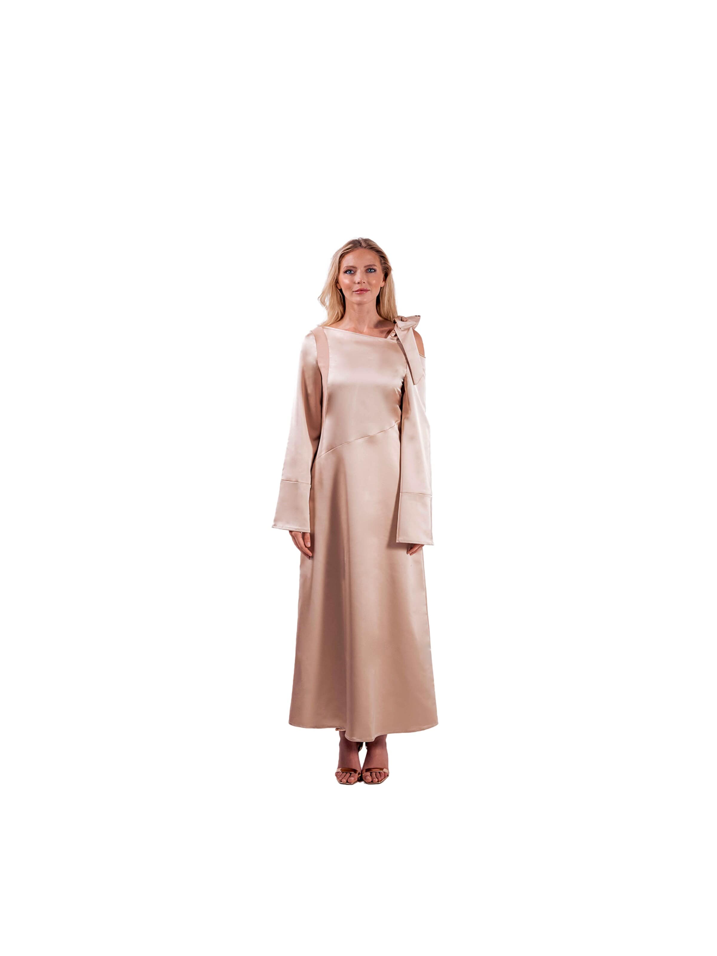 MARYLAND Studio Evening Dress 'Signature' in Beige: front
