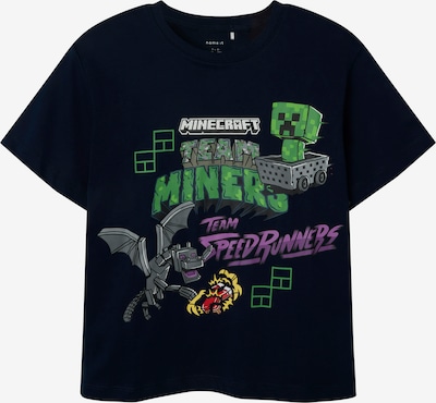 NAME IT Paita 'NKMJahi Minecraft' koossa 116 värissä marine / harmaa / vihreä / valkoinen, Tuotenäkymä