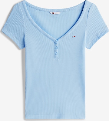 Tommy Jeans Särk, värv sinine: eest vaates