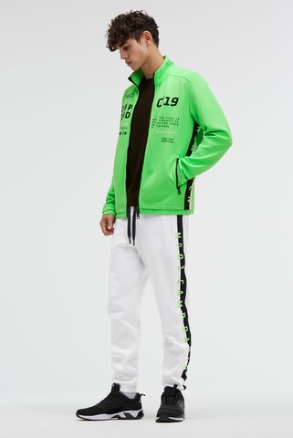 CAMP DAVID Sweatvest in Groen