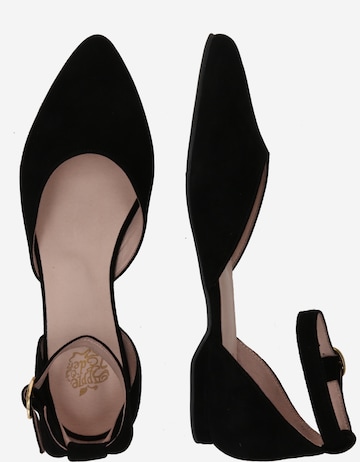 Apple of Eden Ballet Flats with Strap 'BRUNA' in Black