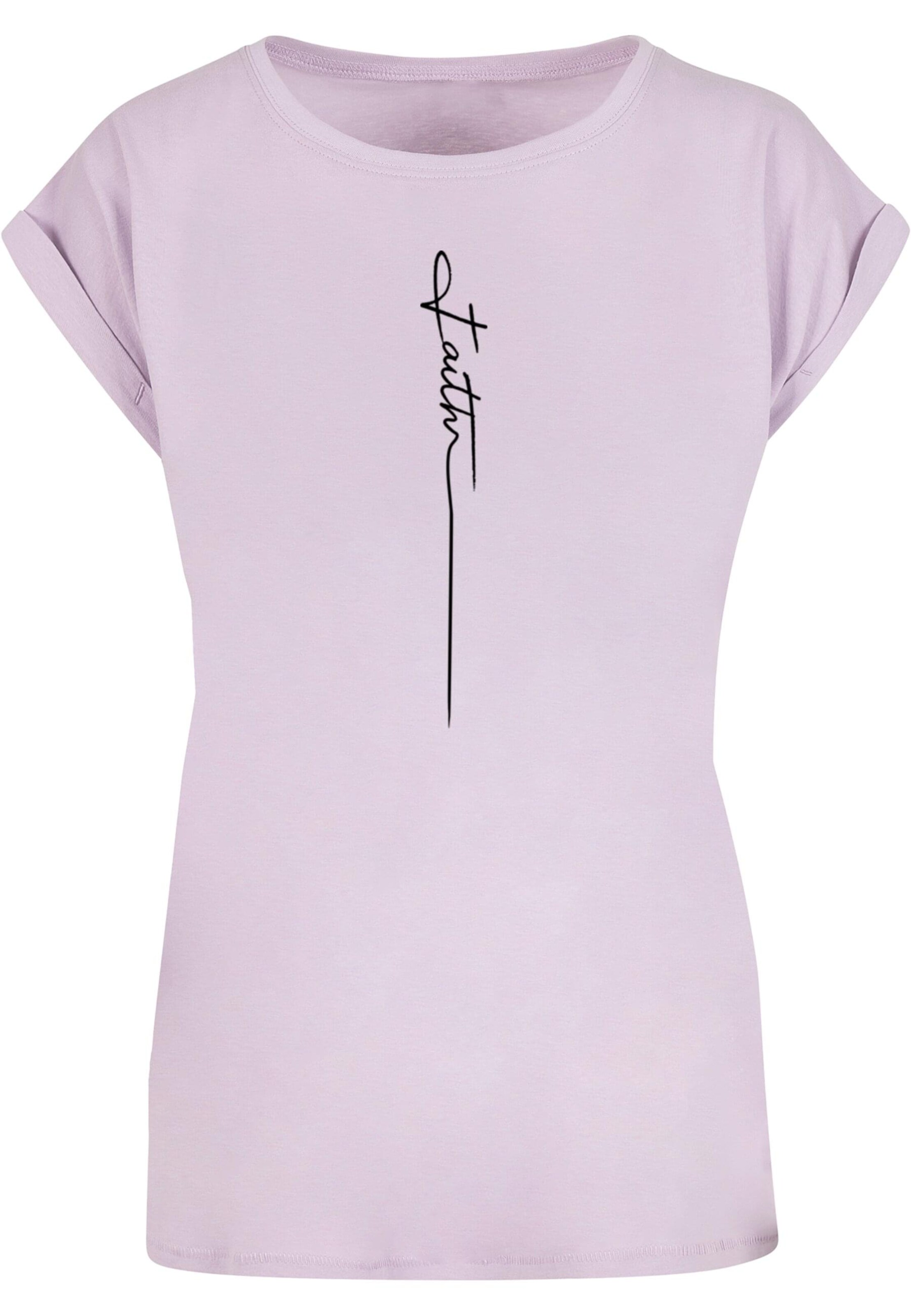 T-shirt 'Faith' Merchcode en violet : devant