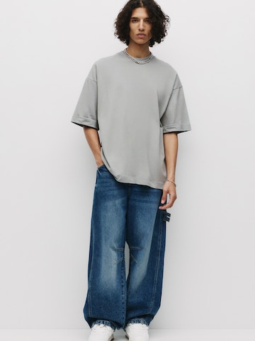 Pull&Bear Póló - szürke: elől