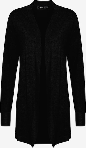 Oxmo Knit Cardigan 'Oxkat' in Black: front