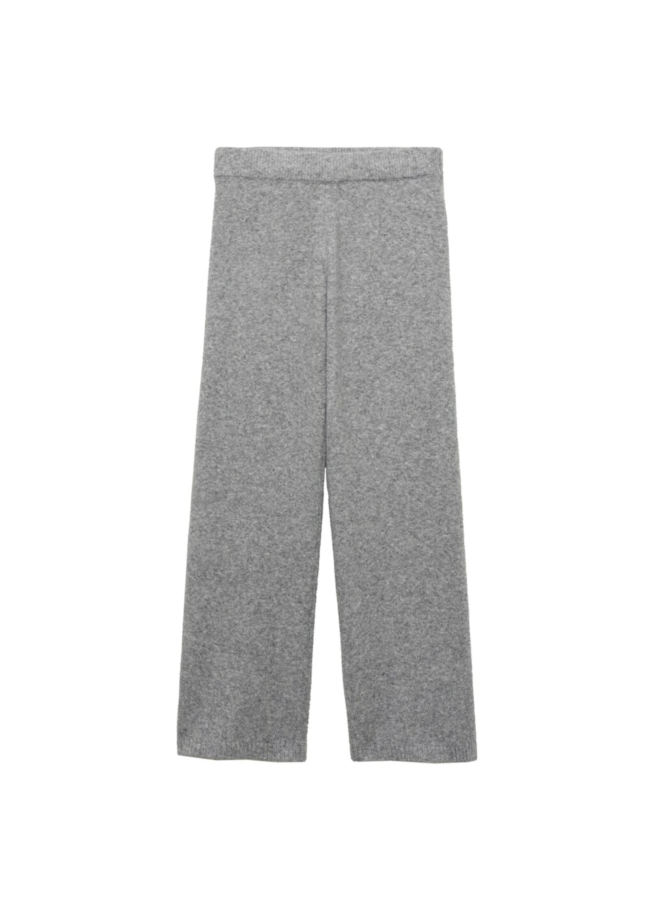 MANGO Wide Leg Pyjamahose 'Camila' in Grau: Vorderseite