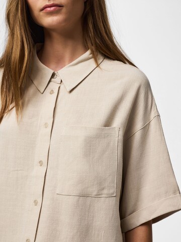 Camicia da donna 'PCVinsty' di PIECES in beige