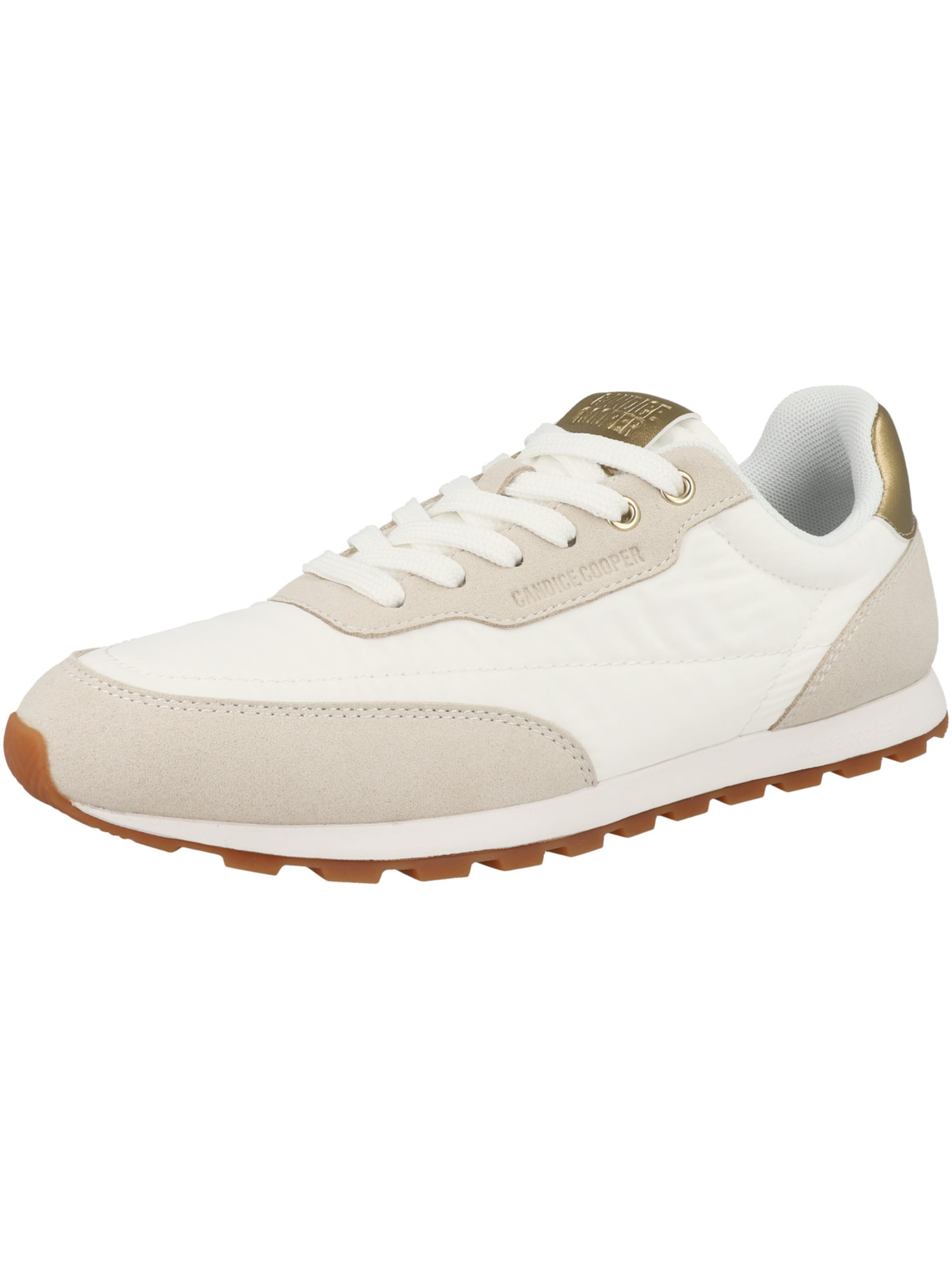 Baskets basses 'PLUME' Candice Cooper en beige : devant