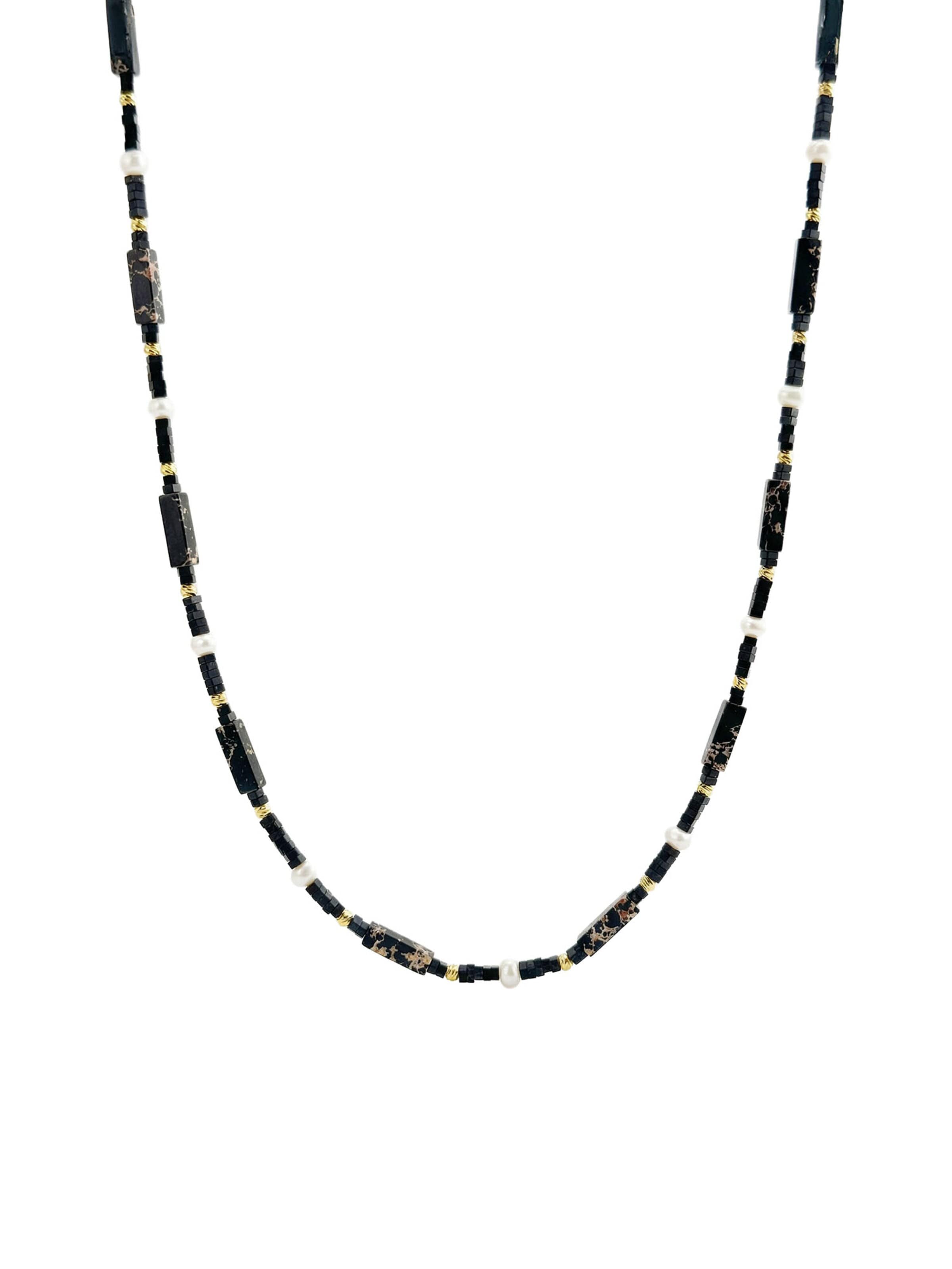 Nemomatheo Necklace 'Mitternachtspoesie' in Black: front
