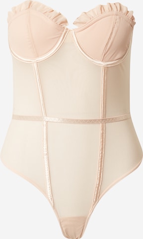 Nasty Gal - Body en beige: frente