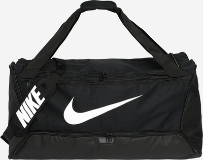 NIKE Sportstaske 'Brasilia' i sort / hvid, Produktvisning