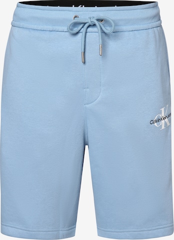 Regular Pantalon Calvin Klein Jeans en bleu : devant