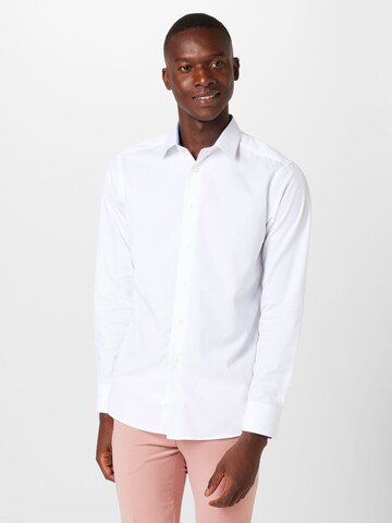 ETON - Regular Fit Camisa clássica em branco: frente