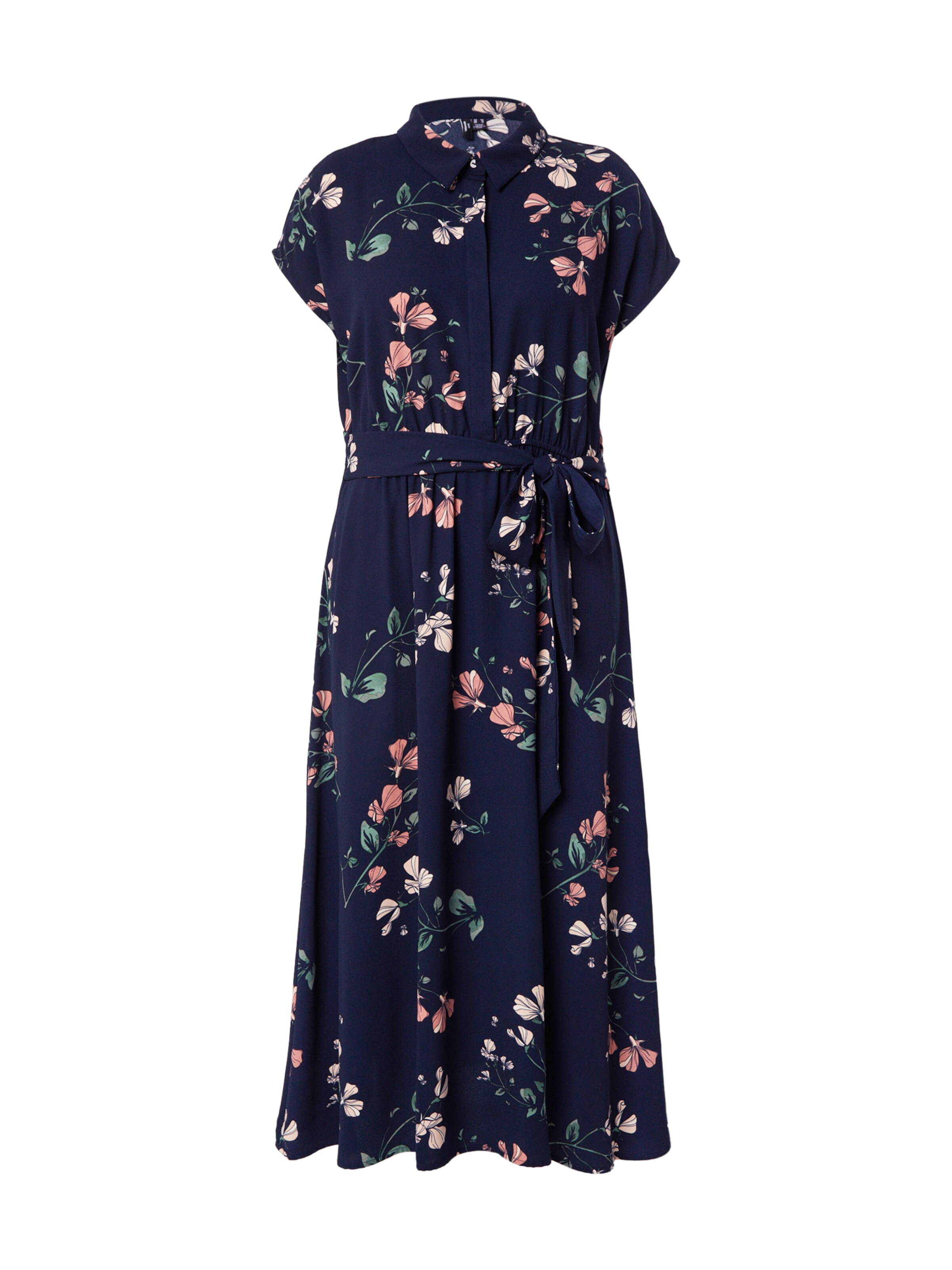 Vero Moda Curve Платье-рубашка 'VMNEWHALLIE' в Синий: спереди