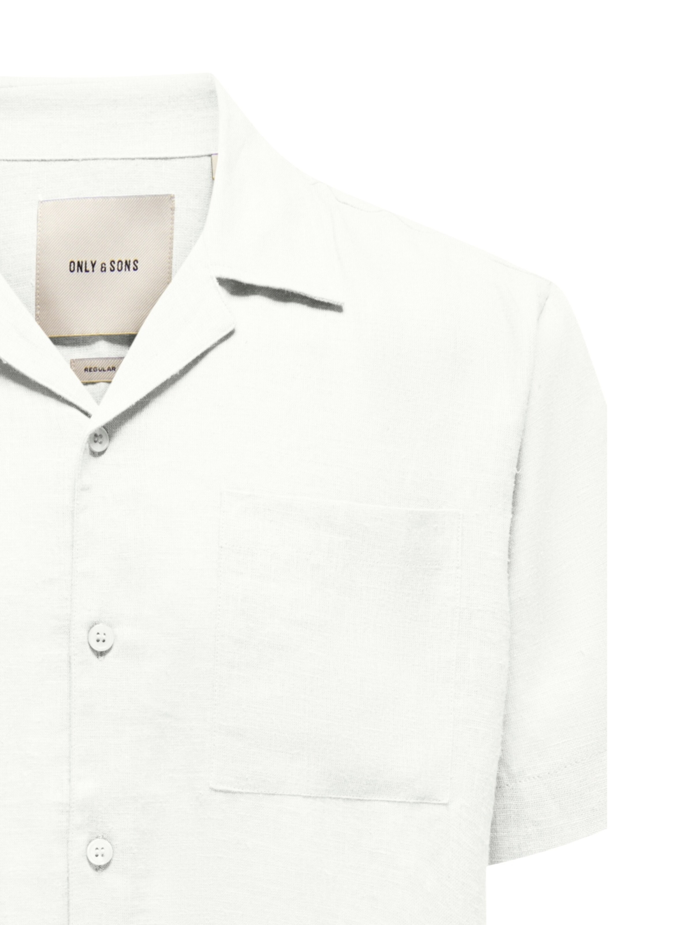 Only & Sons Классический крой Рубашка 'Laurence' в Белый