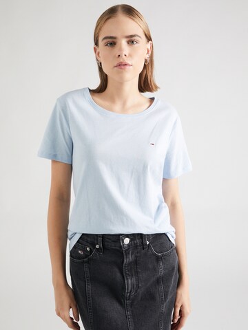 T-shirt Tommy Jeans en bleu : devant