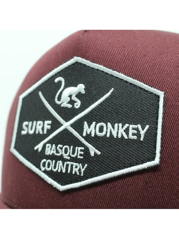 Surf Monkey Athletic Cap in Red