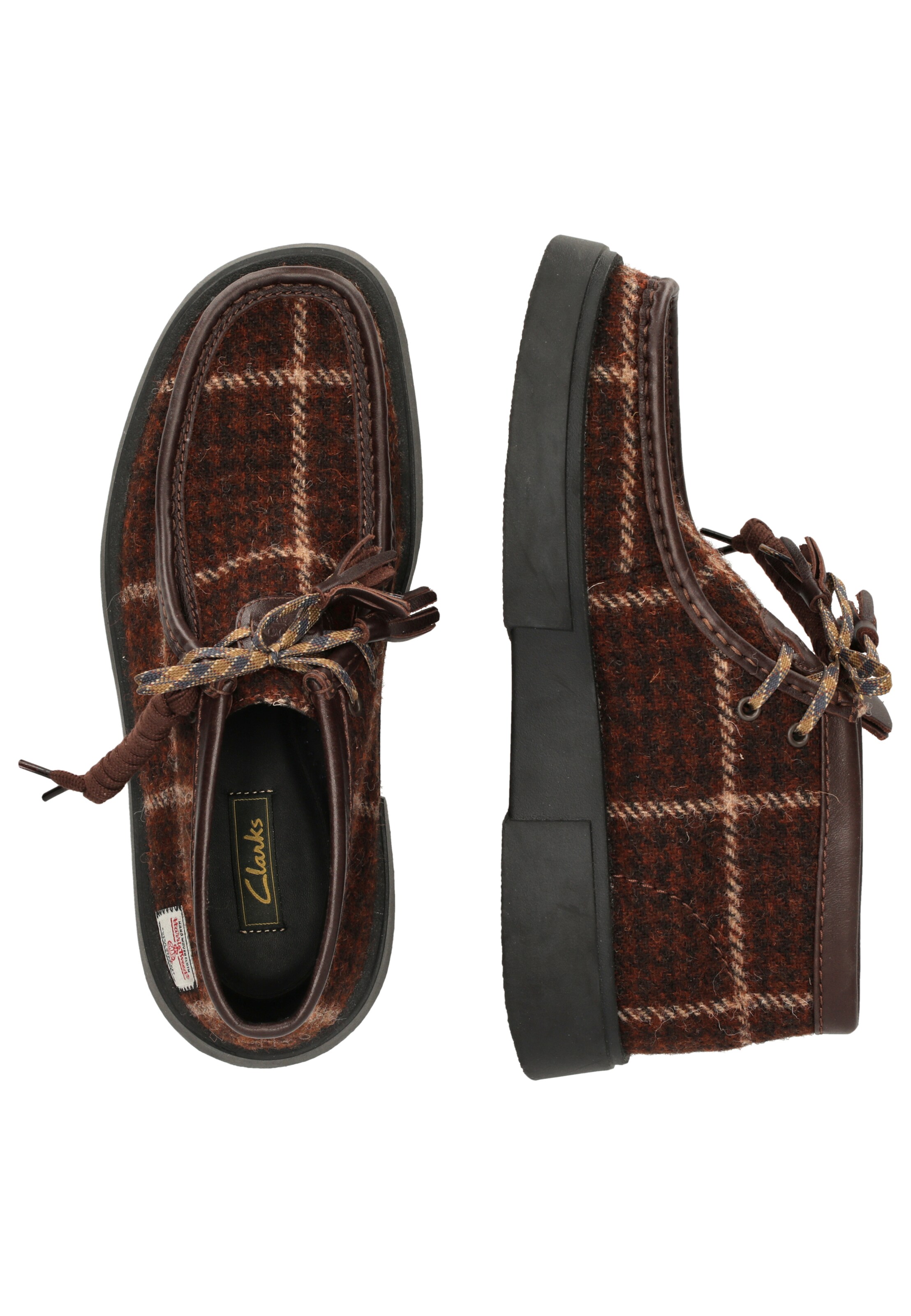 CLARKS Schnürschuhe 'Torview' in Braun