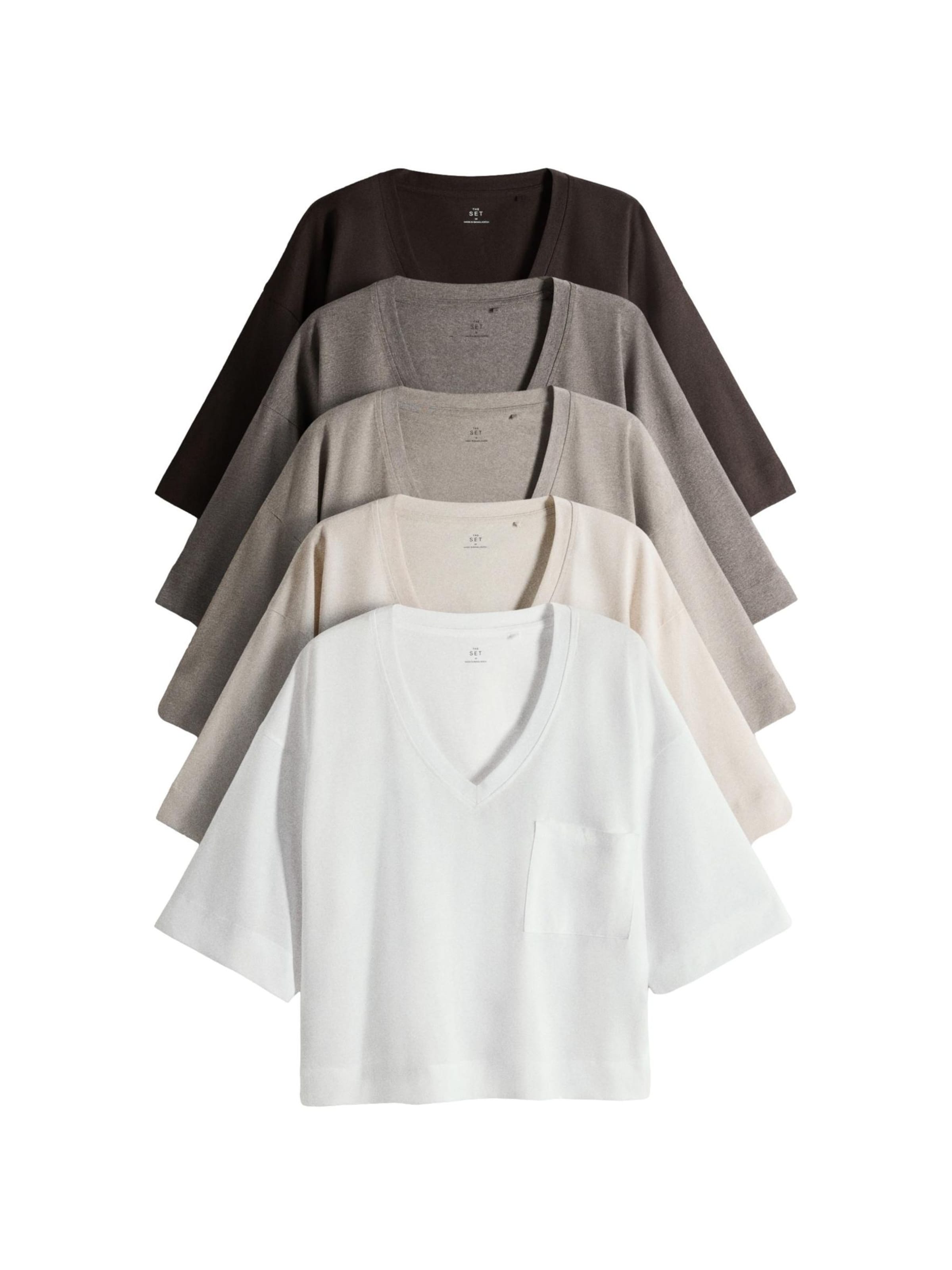 T-shirt 'Essentials' The Set en beige : devant