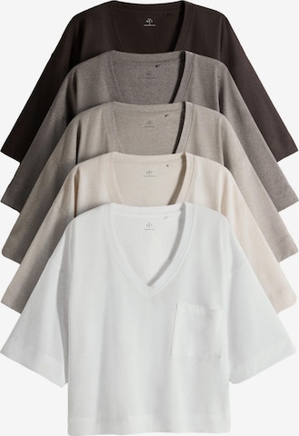 The Set T-Shirt 'Essentials' in Beige: Vorderseite