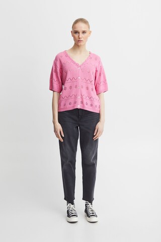 ICHI - Casaco de malha em rosa